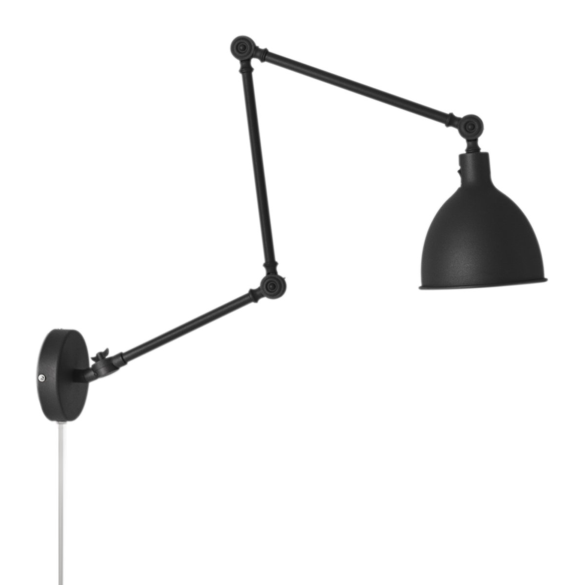 Bazar 122cm Sort væglampe Fra By Rydéns - Bazar væglampen er en del af en familie af populære, stilfulde Bazar lamper, hvilket betyder, at du kan fuldende dit hjem med lamper i samme stil til hvert værelse og hvert hjørne.