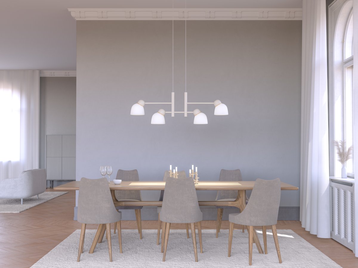 Bird 120cm Sand/hvid loftslampe Fra Belid - 