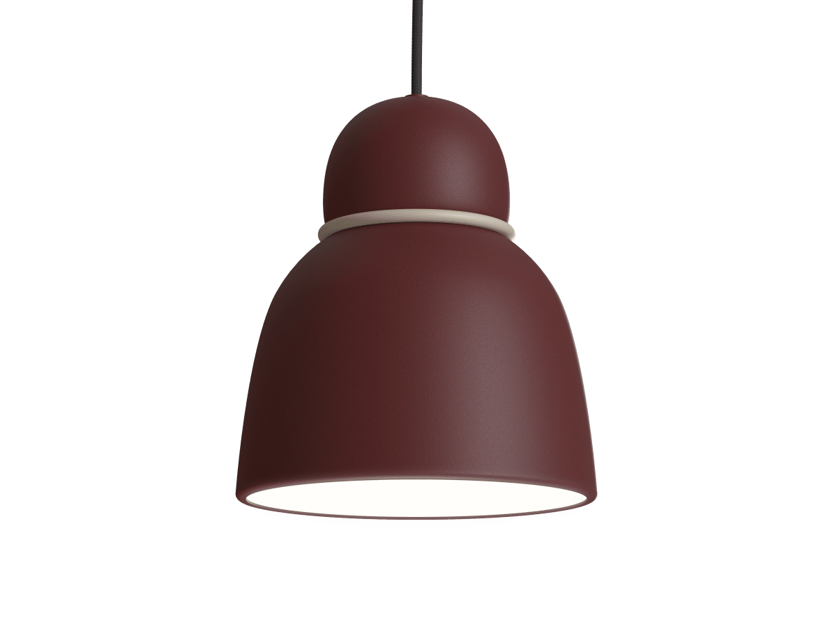 Bird Ø17 Mørkerød/messing loftslampe Fra Belid - 