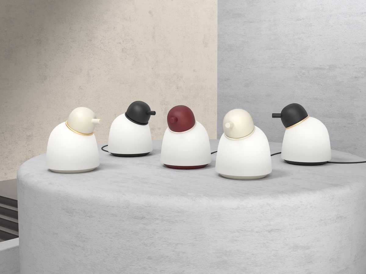 Bird 22cm Sand bordlampe Fra Belid - 