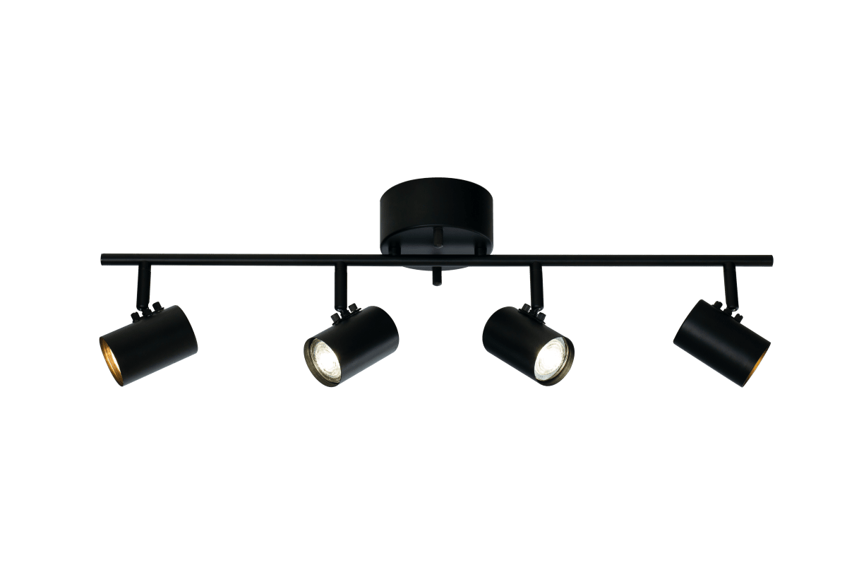 Hugin 4 Sort spotlight Fra Aneta Lighting - Kan med fordel kombineres med vores andre lamper fra Hugin-familien.