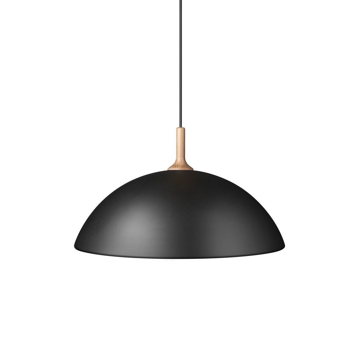 Bowl Ø60 Mat sort loftslampe Fra Herstal - Med sin skandinaviska h&auml;rkomst skapar denna pendel en k&auml;nsla av rymd i ditt rum.