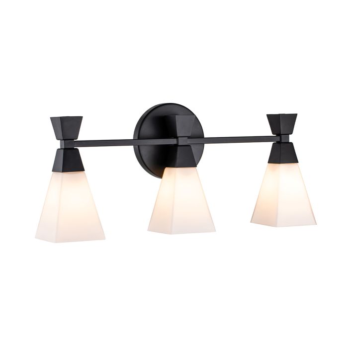 Bowtie 57cm Sort badeværelseslampe Fra Elstead Lighting - Dette stilfulde armatur er lavet af stål med opalglasskærme og tilbyder et sofistikeret look.