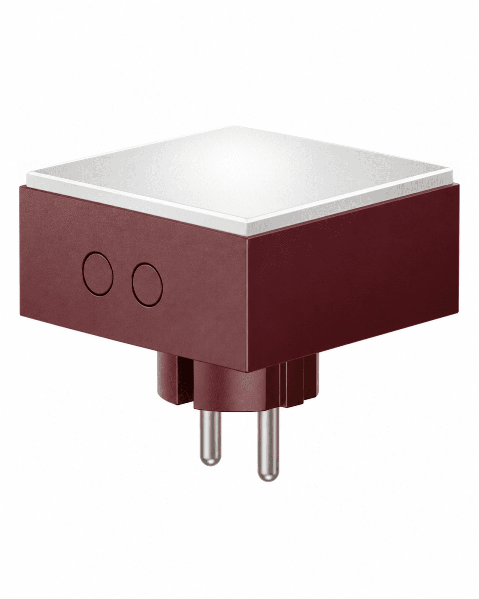 LAMP 1 - EU Bourgogne Fra Avolt - Denne praktiske lille lampe tilsluttes direkte til stikkontakten (230V) og er perfekt som natlampe eller stemningsbelysning i gangen, soveværelset eller andre rum, hvor du ønsker et blødt lys.