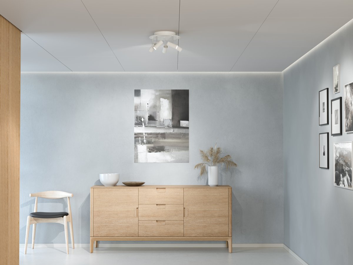 Cato 5 Mat hvid spotlight Fra Belid - Cato er en metalspotlight, der f&aring;s i flere forskellige varianter og farver.