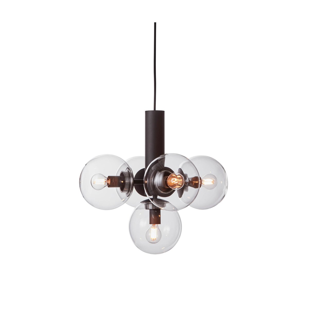 Avenue Ø43 Sort loftslampe Fra CO Bankeryd - Avenue er en loftslampe i metal og glas, der giver et roligt og sobert indtryk.