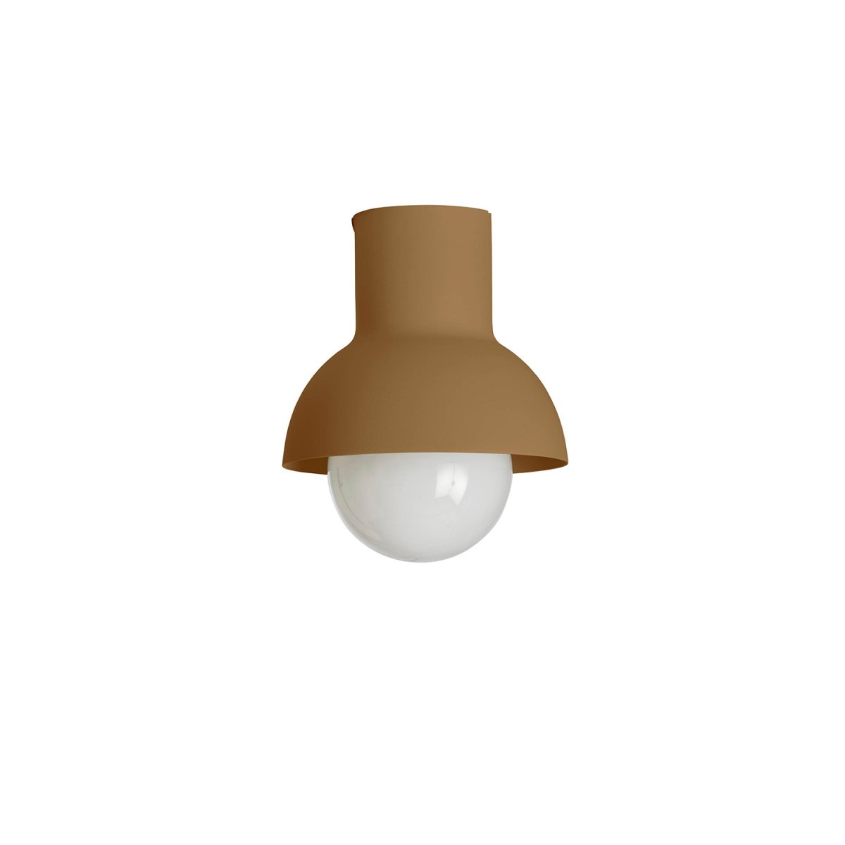 Down Ø20 Mørk sennep plafond Fra CO Bankeryd - Down plafond har et ungdommeligt og skandinavisk design, som med sit atmosf&aelig;riske lys passer perfekt ind i en hall eller k&oslash;kken.