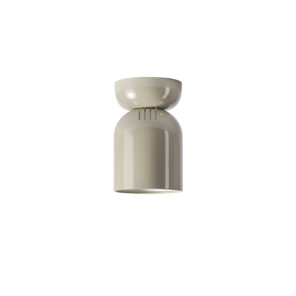 Lennon Ø13 Beige plafond Fra CO Bankeryd - Lennon er en stilfuld og kompakt loftlampe i metal med en bl&oslash;d, beige farve, der giver et harmonisk udtryk.
