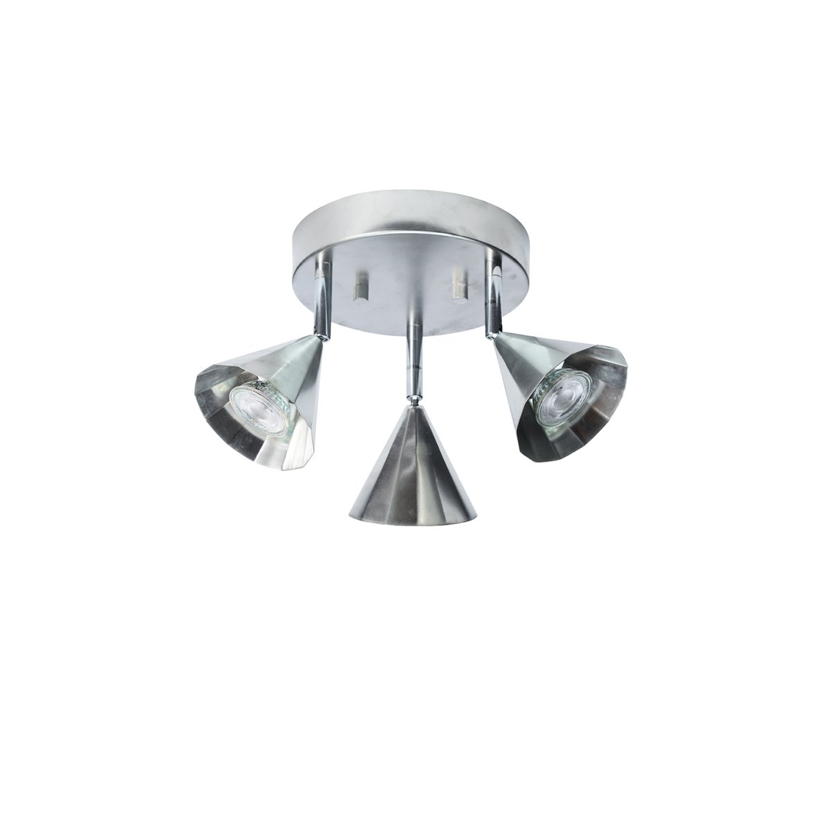 Rain 3 Sølv spotlight Fra CO Bankeryd - Loftslampen spreder et j&aelig;vnt lys, der skaber en behagelig atmosf&aelig;re, og dens stilrene form g&oslash;r den til en diskret men elegant detalje i alle typer interi&oslash;r.