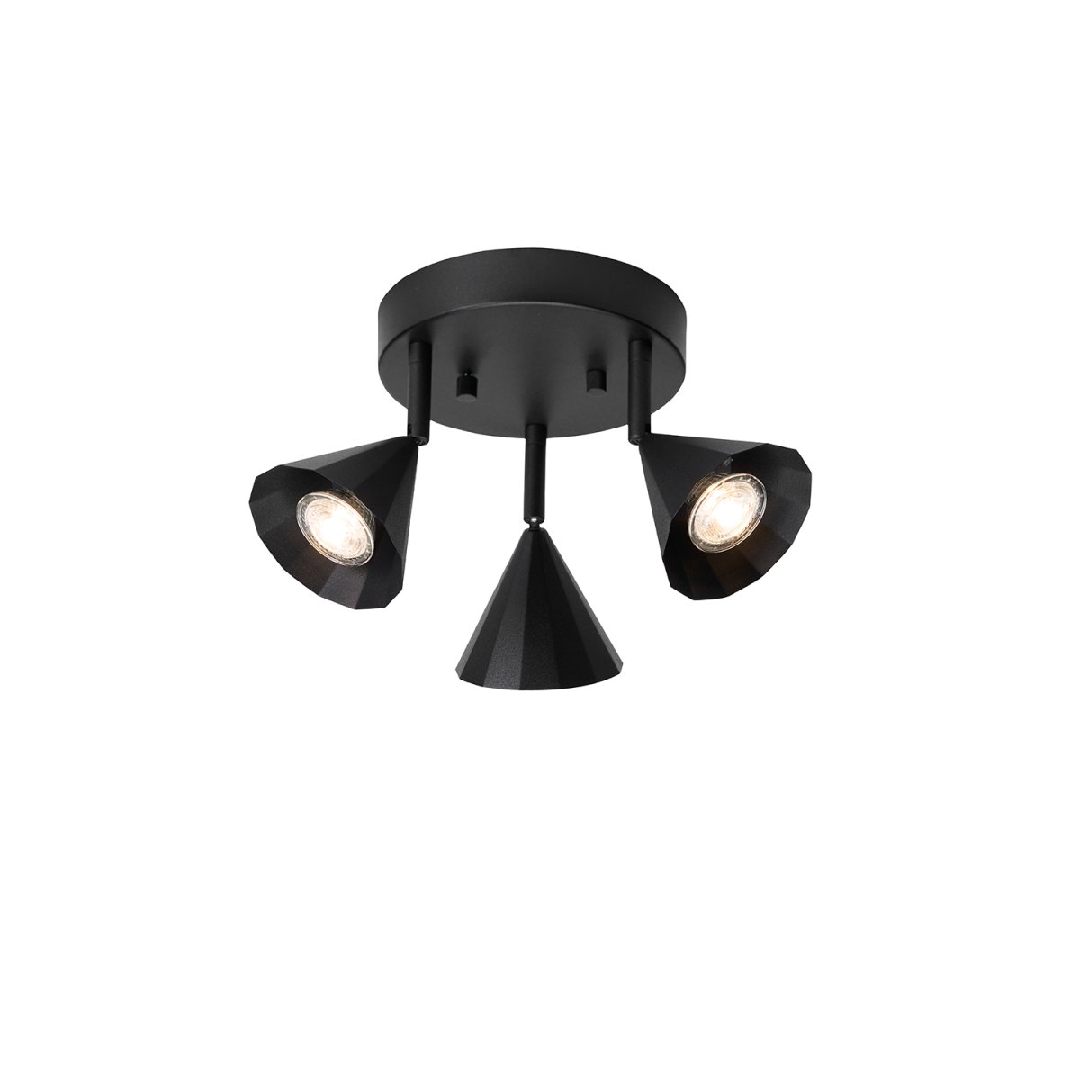Rain 3 Sort spotlight Fra CO Bankeryd - Loftslampen spreder et jævnt lys, der skaber en behagelig atmosfære, og dens stilrene form gør den til en diskret men elegant detalje i alle typer interiør.