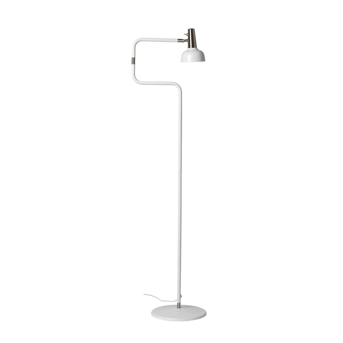 Ray Hvid gulvlampe Fra CO Bankeryd - Ray gulvlampen har et moderne udtryk og er ideel til en hyggelig læsesession.
