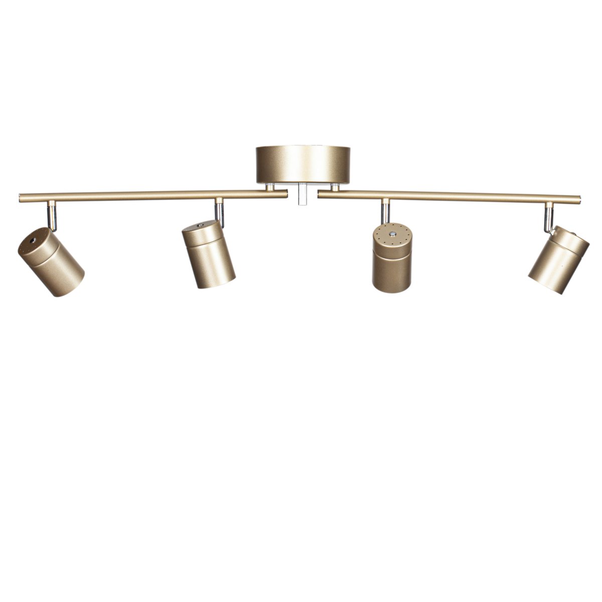 Correct 4 Guld spotlight Fra By Rydéns - Tagrælingen giver dig et godt arbejdslys og d&aring; designet er stilrent og diskret, det er perfekt at kombinere med en stilren loftslampe, der skaber stemning over for eksempel køkkenbordet.