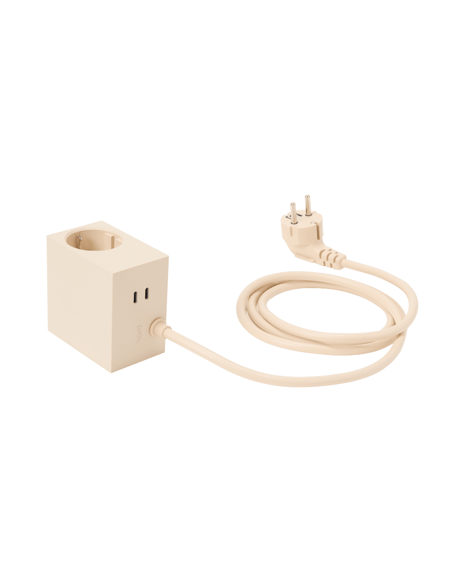 Cuboid+ Perlemoragtig elfenben Fra Kord - Cuboid er skabt til at passe ind i dit hjem eller kontor, samtidig med at den tilbyder smart funktionalitet, h&oslash;j fleksibilitet og sin egen identitet.