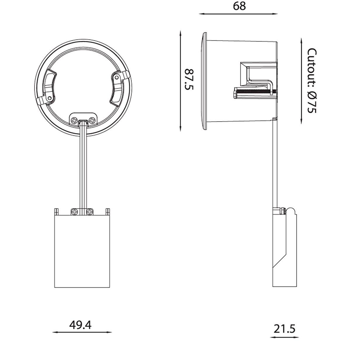 Tenny Downlight GU10 Hvid Fra Designlight - Denne downlight er designet til lyskilder med en GU10-fatning og giver dig fuld fleksibilitet til at v&aelig;lge din egen lyskilde baseret p&aring; den &oslash;nskede lysstyrke og lystemperatur.