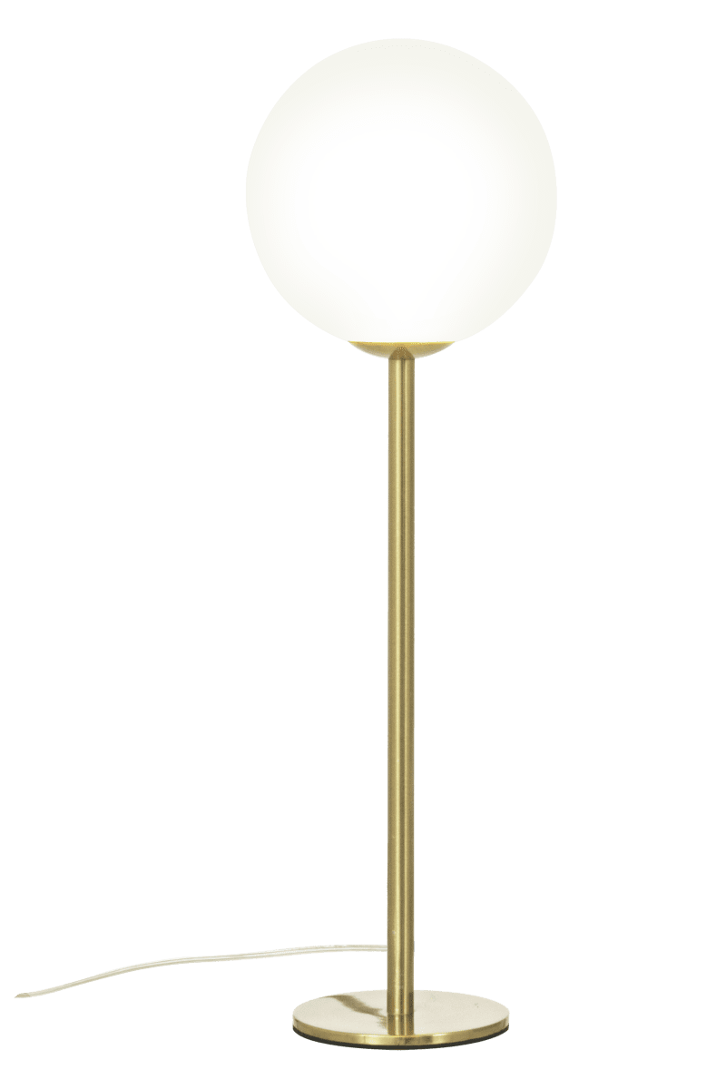 Molekyl 43cm Mat messing bordlampe Fra Aneta Lighting - Lad Molekyl blive et stilfuldt statement i dit hjem &ndash; perfekt til at give dit interi&oslash;r et l&oslash;ft og sprede et behageligt lys, n&aring;r der er st&oslash;rst behov for det.