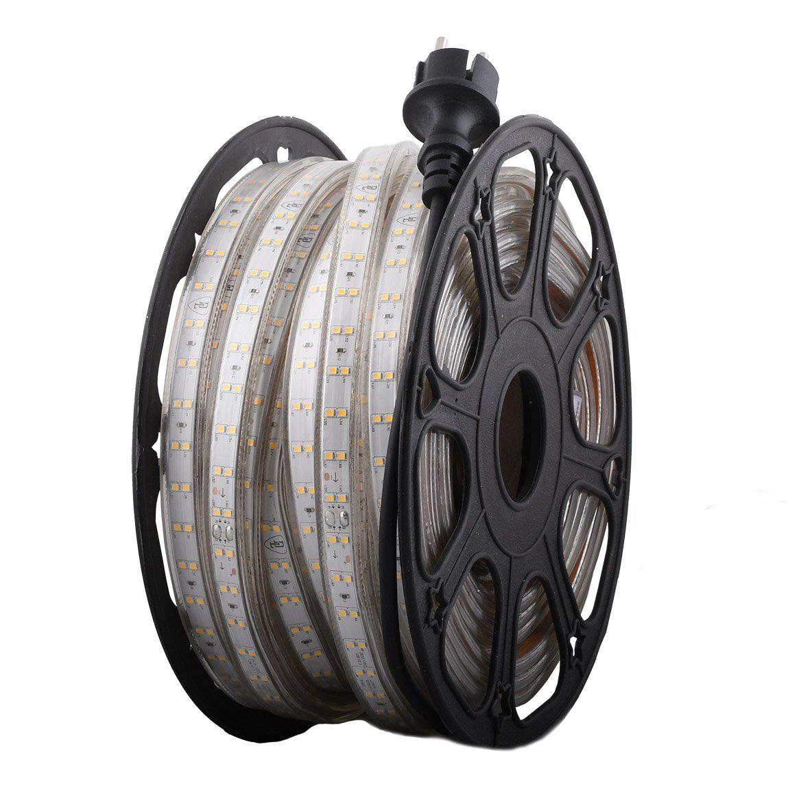 Arbejdsbelysning DB-551 230V 20m Fra Designlight - Alternativ til dem, der har brug for en komplet LED-strip p&aring; 20m, der er klar til at blive tilsluttet med det medf&oslash;lgende 3m kabel med stik.