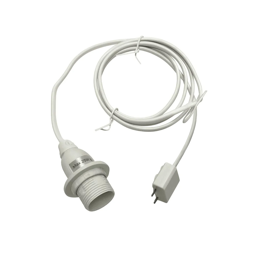 DCL ophæng til stjerne 1,5m Hvid Fra Nordic Lighting - Det neutrale design f&aring;r oph&aelig;nget til at falde i &eacute;t med omgivelserne og holder din julestjerne st&aring;ende i midten.