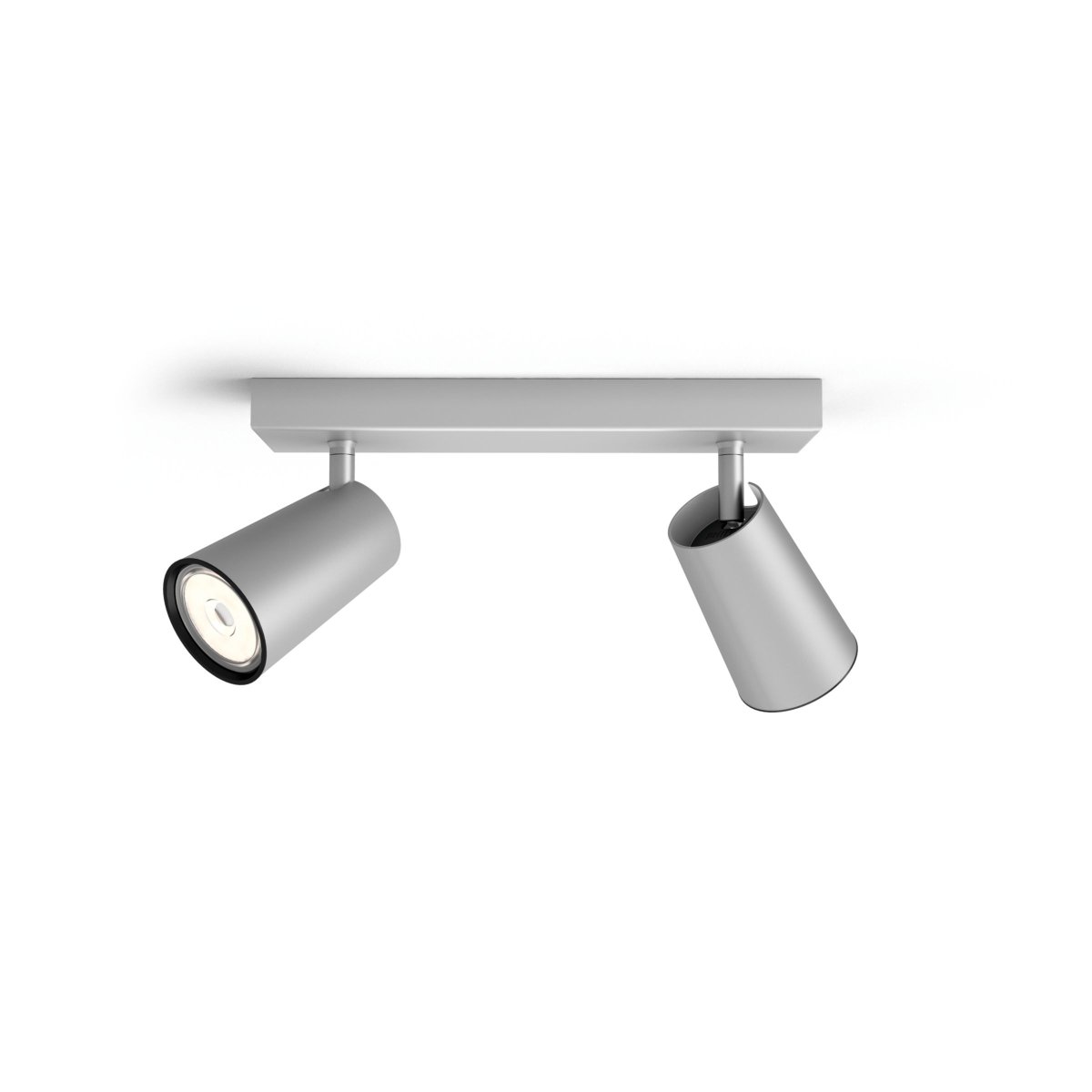 Paisley 2 Aluminium spotlight Fra Philips - Lavet af metal med en mat aluminiumsfinish for et rent og minimalistisk udtryk, der passer ind i de fleste hjem.