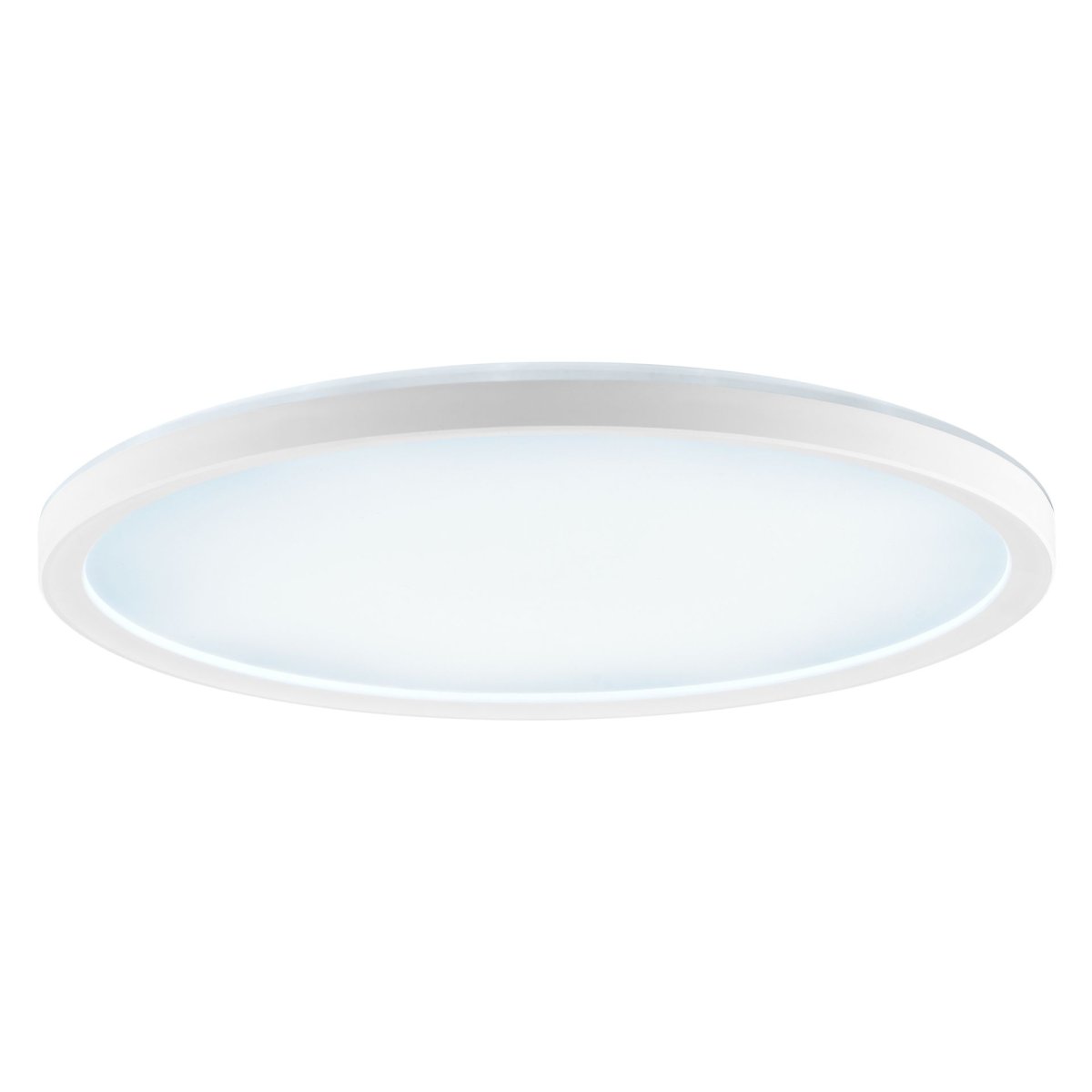 Avola Ø30 Hvid plafond Fra Brilliant - Avola er en stilfuld loftslampe i hvid plastik med et enkelt og moderne udtryk.