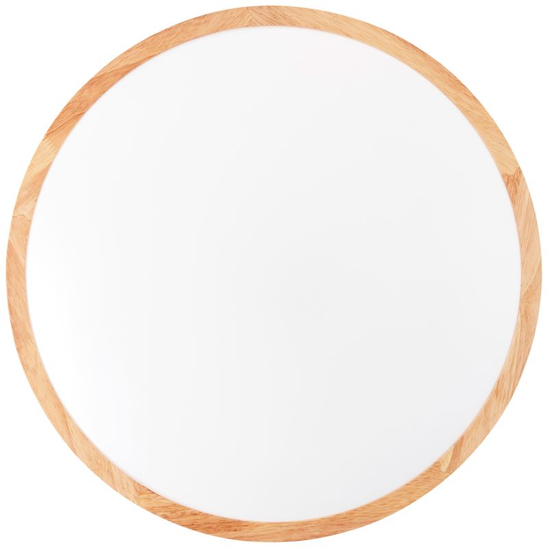 Bario Ø50 Træ plafond Fra Brilliant - Det enkle og naturlige design er velegnet til dem, der værdsætter en minimalistisk æstetik, men stadig ønsker at tilføje varme og karakter til rummet.