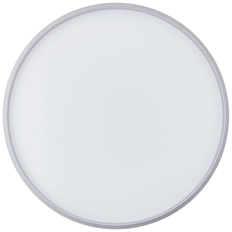 Britt Ø33 Sølv plafond Fra Brilliant - Med sin slanke form passer den ind i de fleste rum og spreder et jævnt og behageligt lys.