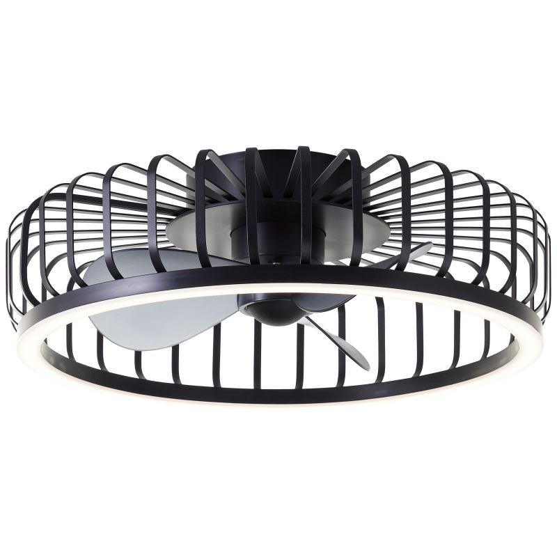 Capo Ø48 Sort Fra Brilliant - Den luftige konstruktion i sort metal og plastik giver et let og elegant indtryk, der passer perfekt i stuen, sovev&aelig;relset, spisestuen eller hjemmekontoret.