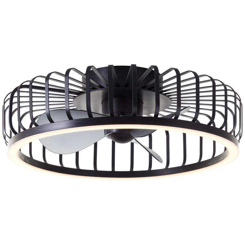 Capo Ø48 Sort Fra Brilliant - Den luftige konstruktion i sort metal og plastik giver et let og elegant indtryk, der passer perfekt i stuen, sovev&aelig;relset, spisestuen eller hjemmekontoret.