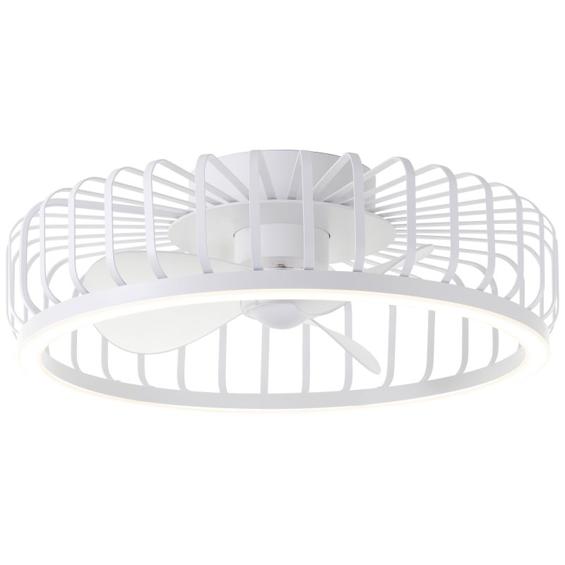 Capo Ø48 Hvid Fra Brilliant - En smart og elegant l&oslash;sning, der kombinerer moderne belysning, effektiv ventilation og h&oslash;j brugervenlighed i &eacute;t og samme produkt.