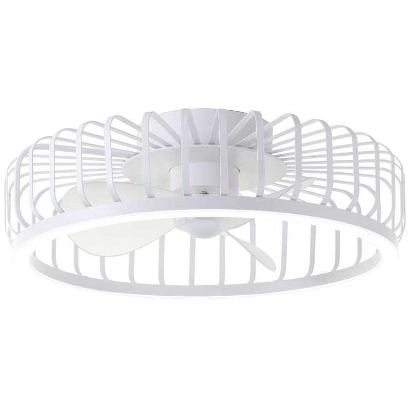 Capo Ø48 Hvid Fra Brilliant - En smart og elegant l&oslash;sning, der kombinerer moderne belysning, effektiv ventilation og h&oslash;j brugervenlighed i &eacute;t og samme produkt.