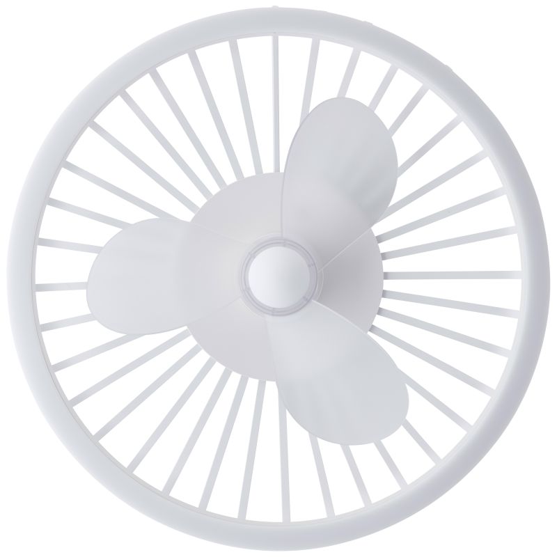 Capo Ø48 Hvid Fra Brilliant - En smart og elegant l&oslash;sning, der kombinerer moderne belysning, effektiv ventilation og h&oslash;j brugervenlighed i &eacute;t og samme produkt.