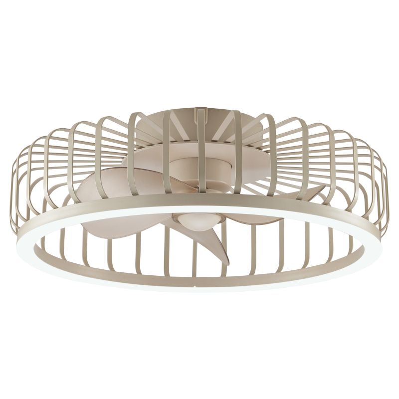 Capo Ø48 Beige Fra Brilliant - Den luftige konstruktion i beige metal og plastik giver et let og elegant indtryk, der passer perfekt i stuen, sovev&aelig;relset, spisestuen eller hjemmekontoret.