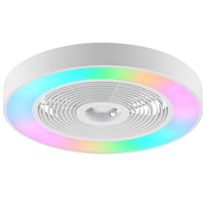 Catania Ø48 Hvid Fra Brilliant - Armaturet er ogs&aring; udstyret med IC-RGB-teknologi, der skaber bl&oslash;de farveovergange og levende lyseffekter for en unik og atmosf&aelig;risk atmosf&aelig;re.