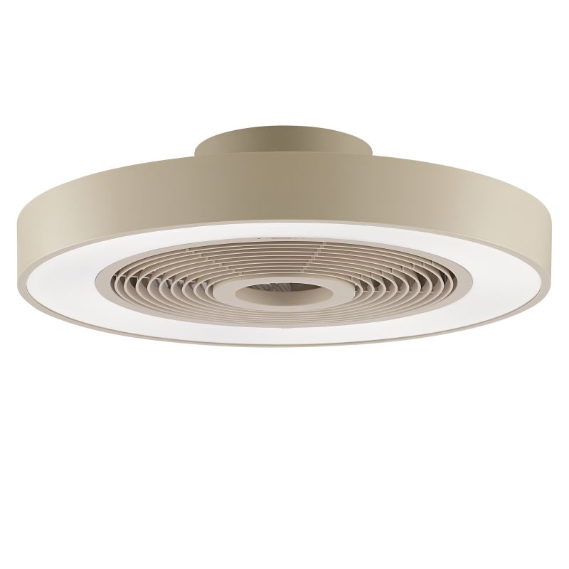 Catania Ø48 Beige Fra Brilliant - Armaturet er ogs&aring; udstyret med IC-RGB-teknologi, der skaber bl&oslash;de farveovergange og levende lyseffekter for en unik og atmosf&aelig;risk atmosf&aelig;re.