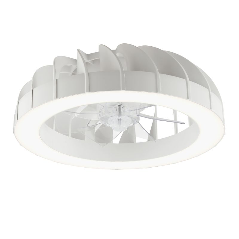 Fanora Ø46 Hvid Fra Brilliant - For ekstra stil er Fanora udstyret med integreret RGB-belysning, der kan skinne i forskellige farver og effekter, hvilket g&oslash;r det nemt at tilpasse rummets fornemmelse til dit hum&oslash;r og din lejlighed.