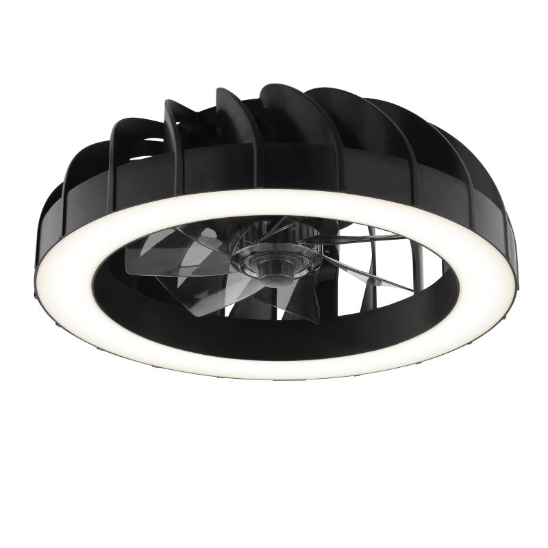 Fanora Ø46 Sort Fra Brilliant - For ekstra stil er Fanora udstyret med integreret RGB-belysning, der kan skinne i forskellige farver og effekter, hvilket g&oslash;r det nemt at tilpasse rummets fornemmelse til dit hum&oslash;r og din lejlighed.