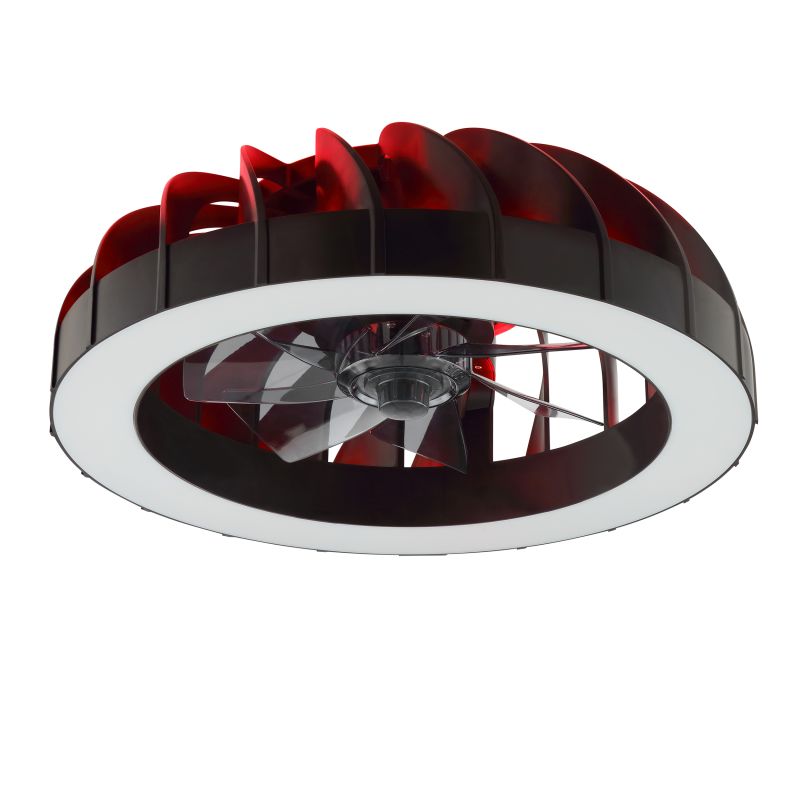 Fanora Ø46 Sort Fra Brilliant - For ekstra stil er Fanora udstyret med integreret RGB-belysning, der kan skinne i forskellige farver og effekter, hvilket g&oslash;r det nemt at tilpasse rummets fornemmelse til dit hum&oslash;r og din lejlighed.