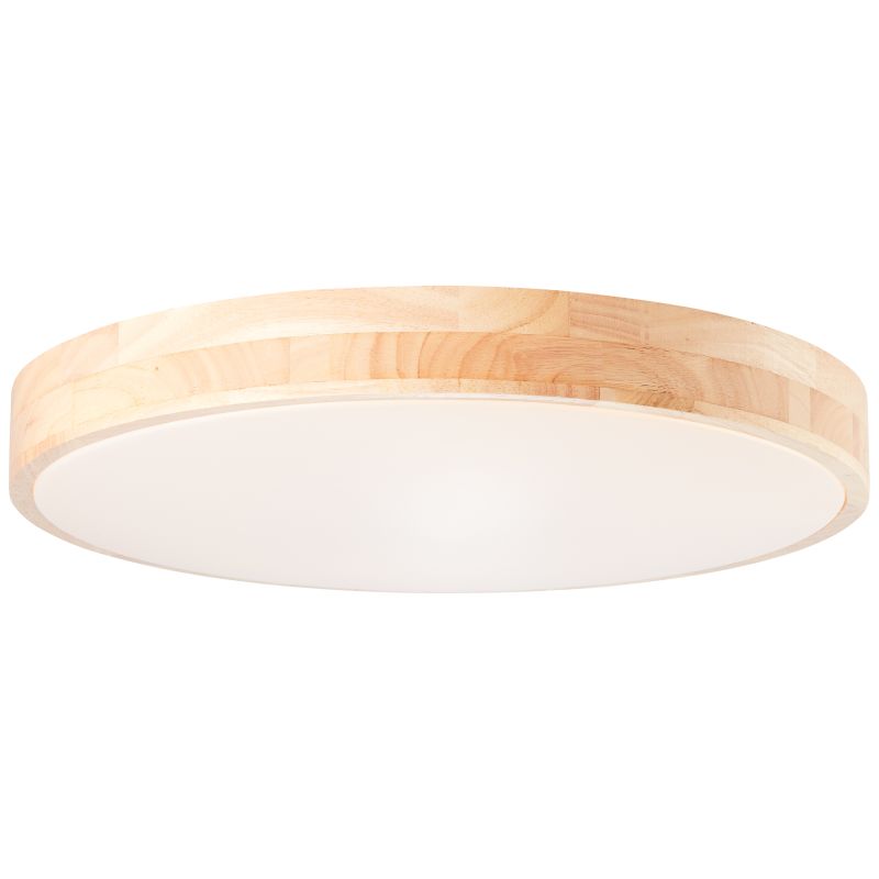 Slimline Ø50 Træ plafond Fra Brilliant - Med sit enkle og naturlige design er den perfekt til dem, der værdsætter en minimalistisk æstetik, men stadig ønsker elementer af varme og natur.
