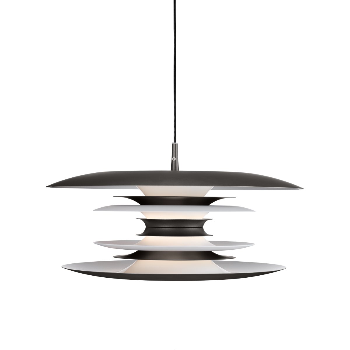 Diablo Ø50 Oxidgrå loftslampe Fra Belid - Diablo-pendlen er en del af den eksklusive Diablo-familie, designet af Joakim Fihn, og f&aring;s ogs&aring; som gulv-, bord- og v&aelig;glampe.