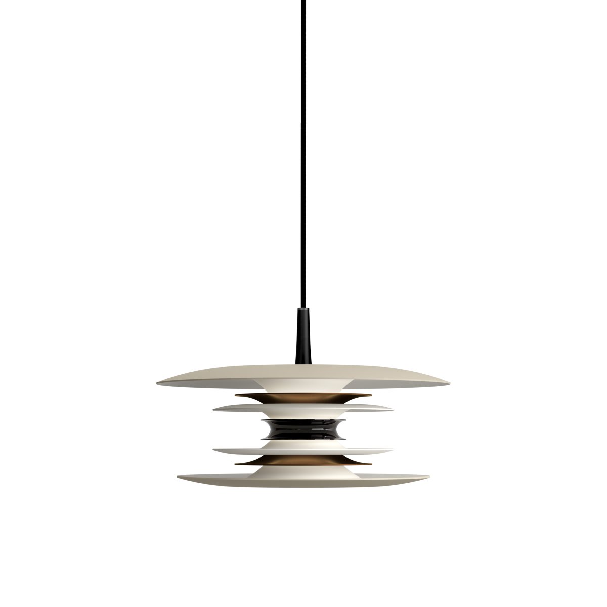 Diablo Ø30 Sand/bronze loftslampe Fra Belid - Diablo-pendlen er en del af den eksklusive Diablo-familie, designet af Joakim Fihn, og f&aring;s ogs&aring; som gulv-, bord- og v&aelig;glampe.