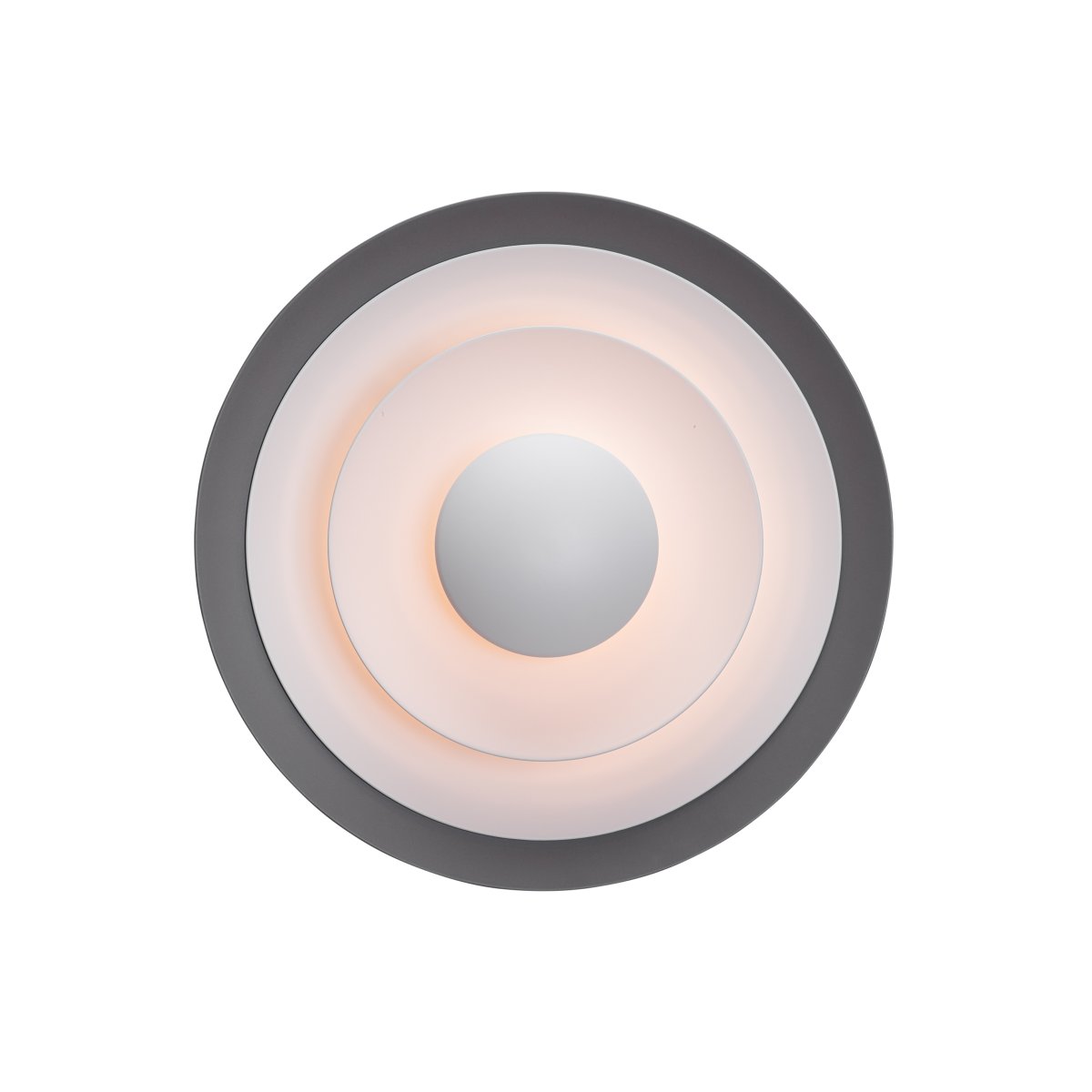 Diablo Ø40 Grå væglampe Fra Belid - Diablo er en eksklusiv v&aelig;glampe lavet af metal af h&oslash;j kvalitet med et meget behageligt lysm&oslash;nster.