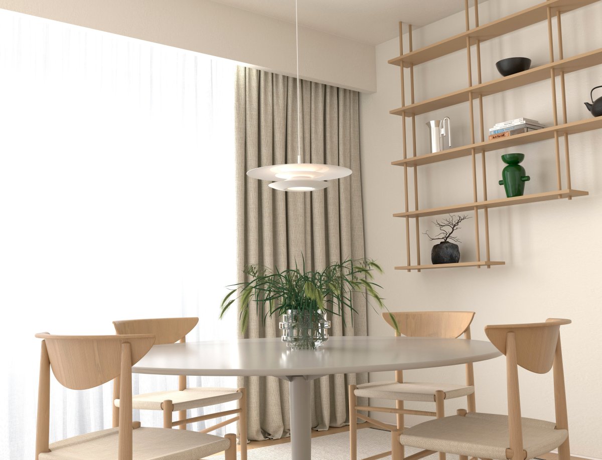 Eclipse Ø43 Mat hvid loftslampe Fra Belid - Eclipse loftlampen fra Belid er en elegant og tidl&oslash;s lampe, der kombinerer funktion og design p&aring; en unik m&aring;de.