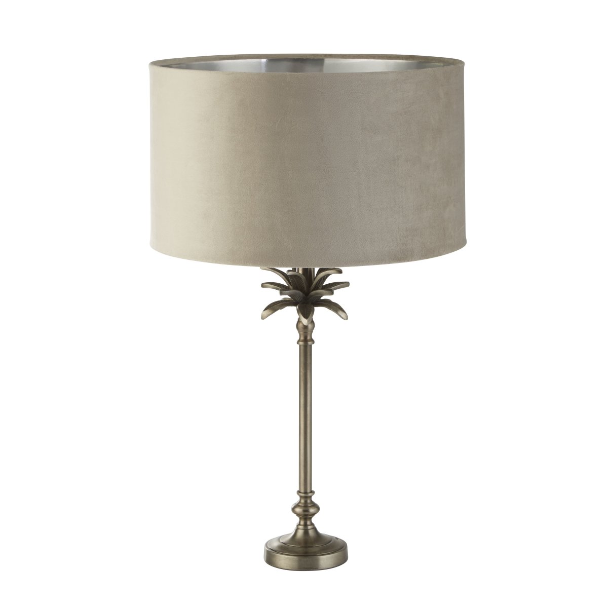 Palm 45cm Taupe bordlampe Fra Searchlight - Palm bordlampe er den perfekte kombination af stil og funktion.
