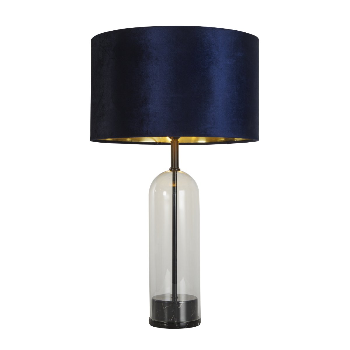 Oxford 44cm Blå bordlampe Fra Searchlight - Med en total højde på 70 cm og en justerbar hældningsvinkel på 6 grader udstråler lampen både elegance og finesse.