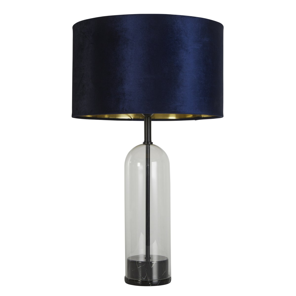 Oxford 44cm Blå bordlampe Fra Searchlight - Med en total højde på 70 cm og en justerbar hældningsvinkel på 6 grader udstråler lampen både elegance og finesse.
