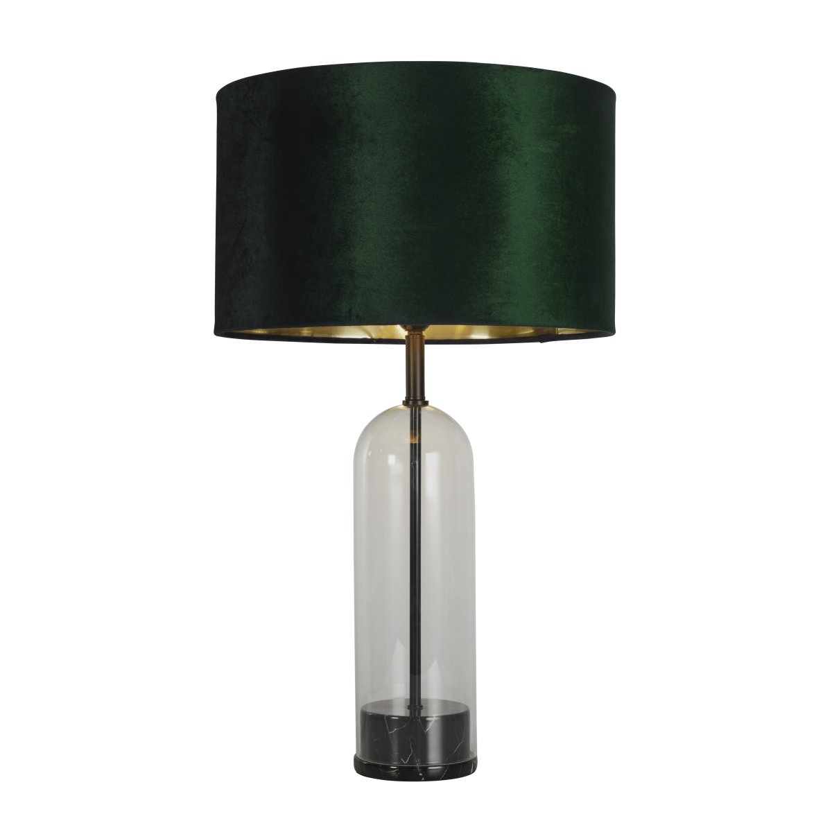 Oxford 44cm Grøn bordlampe Fra Searchlight - Med en samlet h&oslash;jde p&aring; 700 mm og en justerbar h&aelig;ldningsvinkel p&aring; 6 grader udstr&aring;ler lampen b&aring;de elegance og finesse.