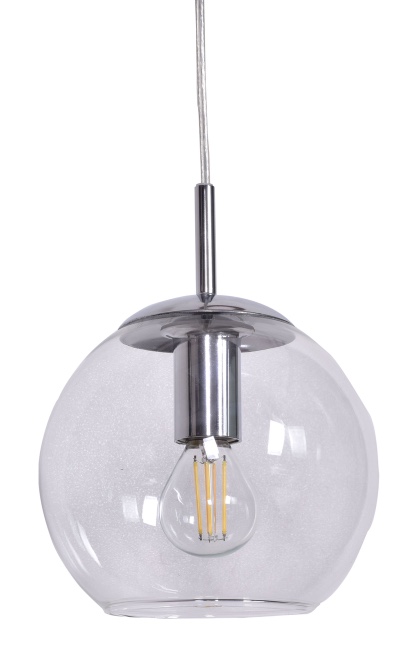Globi Ø15 Krom/transparent vindueslampe Fra Nordic Lighting - Placer den i et vindue i stuen eller k&oslash;kkenet for en virkelig indbydende atmosf&aelig;re.
