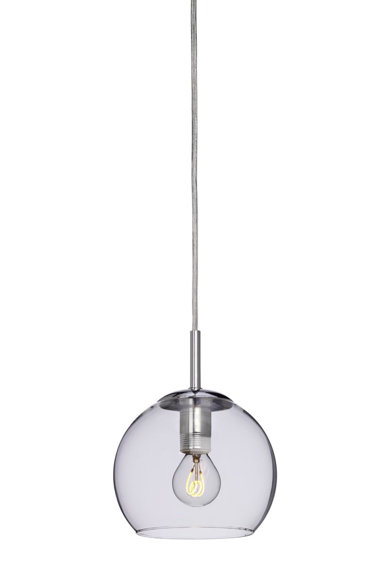 Zoom billede af Capella Ø15 Chrom vindueslampe Fra Cottex - Kombinationen af klart glas og kromdetaljer skaber et tidl&oslash;st design.