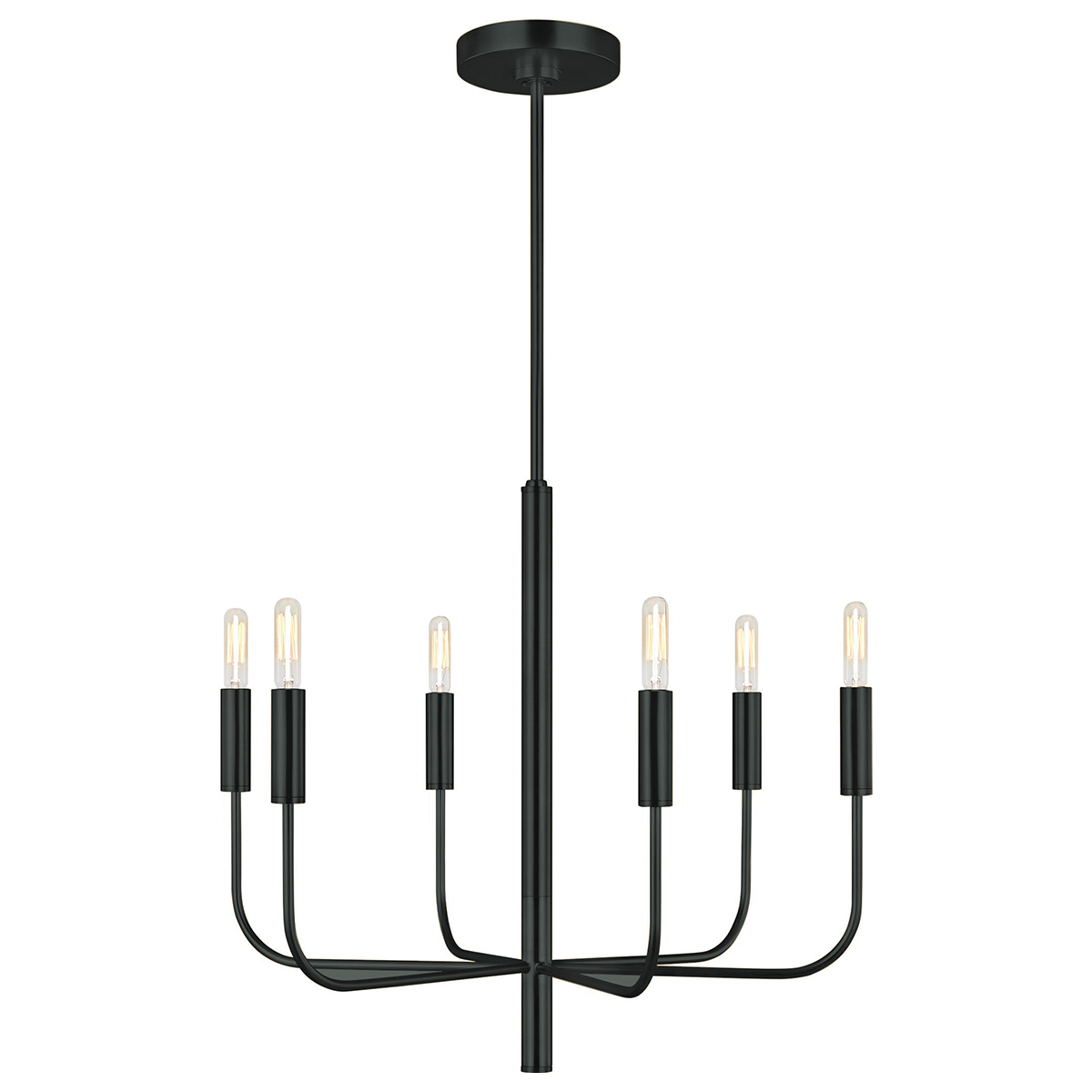 Brianna Ø60 Sort loftslampe Fra Elstead Lighting - Brianna er en dekorativ loftslysekrone med et minimalistisk og moderne design.