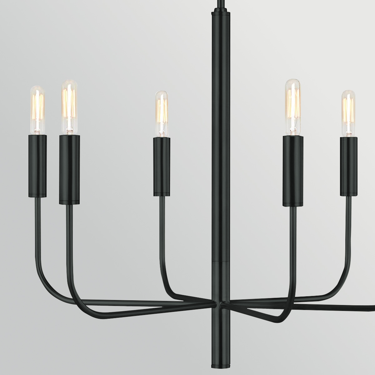 Brianna Ø60 Sort loftslampe Fra Elstead Lighting - Brianna er en dekorativ loftslysekrone med et minimalistisk og moderne design.