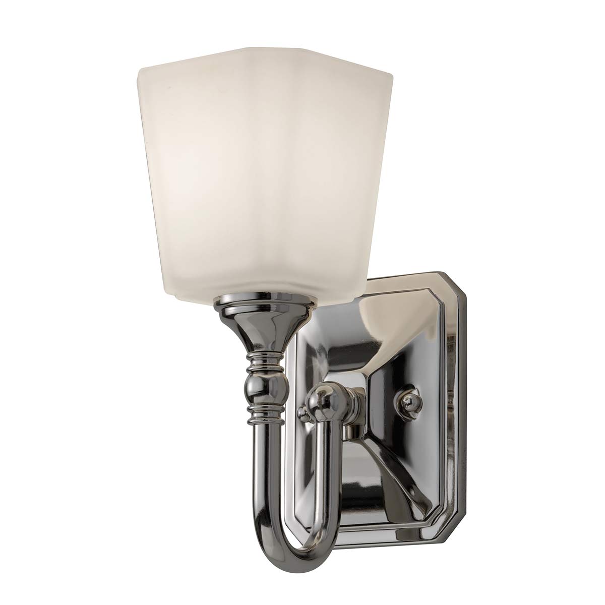 Concord 26cm Chrom badeværelseslampe Fra Elstead Lighting - Den er lavet af stål og glas af høj kvalitet og har en stilfuld kromfinish, der giver en luksuriøs følelse.